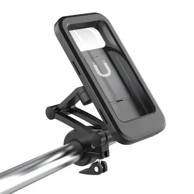 Bicycle Waterproof Phone Holder, Universal Phone Holder Bicycle, ABS material, dashboard mounting, stable phone or GPS support, Black Color