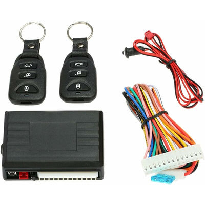 Car Central Locking, Universal Central Remote Control Box Kit, Keyless Entry System with Car Door Lock with Trunk Release Button