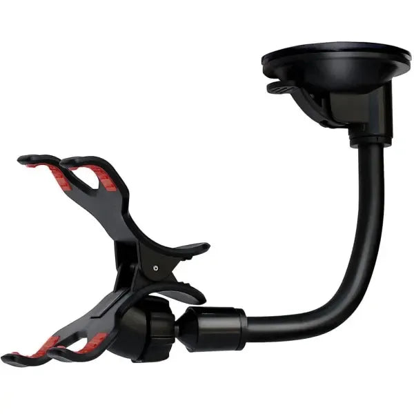 Mobile Phone Holder with Suction Cup for Car Black, ABS + PVC material, dashboard mounting, stable phone or GPS support, Black Color