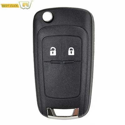 Button Car Key Replacement Flip Key Shell for Opel Adam Astra J Insignia Mokka Zafira C Corsa Cascada Meriva Karl, 2008-2017 Fitment