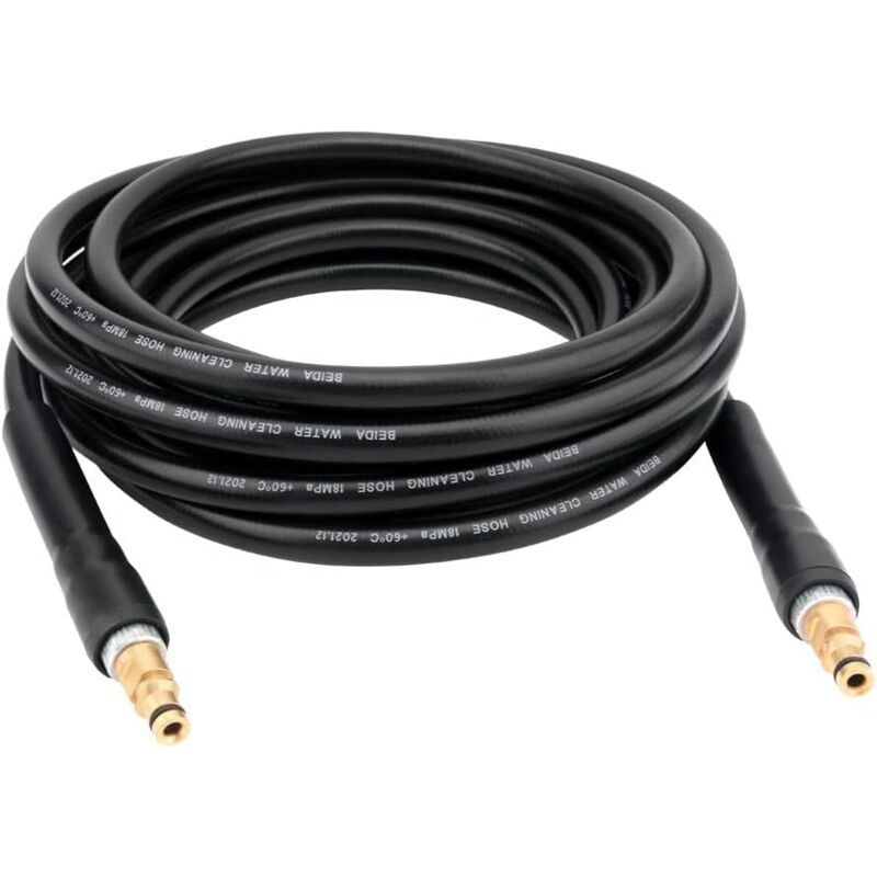 Replacement High Pressure Hose for Karcher K2 K3 K4 K5 K6 K7 Pressure Washer Hose, Connector & Quick Release(8m), PVC + Copper material, Black Color
