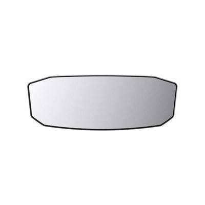 Universal wide angle panoramic interior rearview mirror for car or truck cabin 23884mm, ABS + Plastic material, Black Color