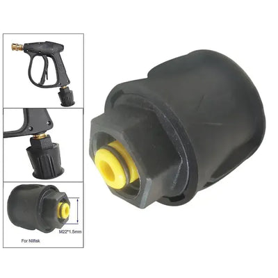 High Pressure Washer Adapter Set, M22 Quick Connect Coupling Kit for Nilfisk Accessories, Plastic Material, 5 x 3 cm Size