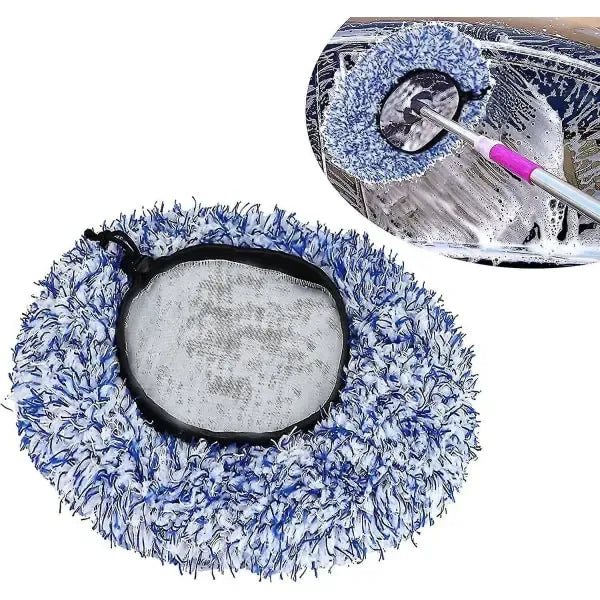 Brush Cover Microfiber Car Brush Cover Compatible Sb Washing Brush Soft Brush Cover Compatibility with Car Wash Cleaning Car Care(Blue), Blue Color