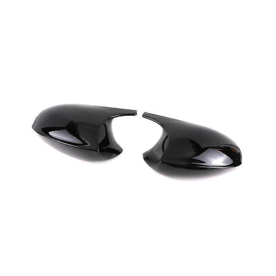 Rearview Mirror Cover Rearview Mirror Housing Car For E90 E91 E92 E93 E81 E82 E87, ABS material, direct exterior replacement, Black Color