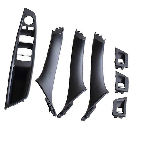 For 5 Series F10 F11 520D 525D 530D 535I LHD Door Handle (Black), ABS material, direct exterior replacement, vehicle trim repair, Black Color