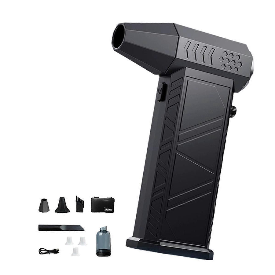 Turbo Jet Fan 300000RPM Powerful Air Blower, Brushless Motor Portable Dust Cleaner for Car Interior, 8000mAh Battery