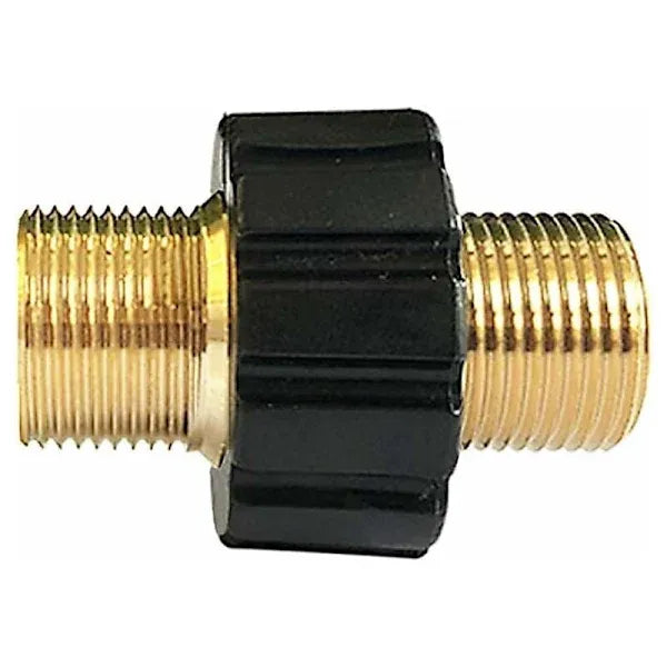 M22 x 1.5 Snabbkopplingsadapter for Slang, Dubbel male, Kompatibel med Karcher HD & HDs Hogtryckstvattar, 14mm Diameter, Brass material