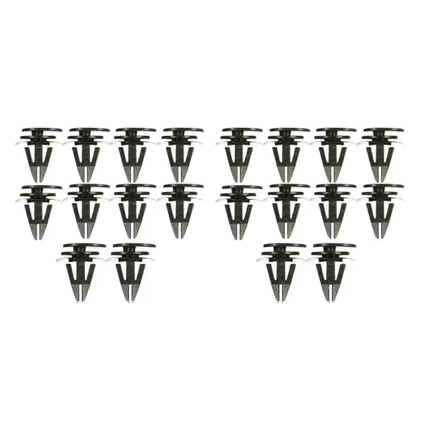 20 pcs Sill Trim Side Skirts Bumper Fastener Clip for Mini Cooper, Plastic material, direct exterior replacement, Black Color