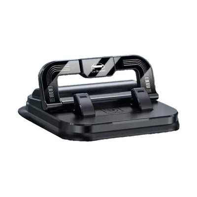 Universal Car Phone Holder with Parking Card, 360 Degree Rotating Dashboard Mount for Drivers, Stable Suction Cup, Black