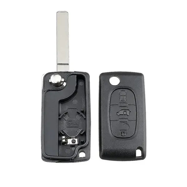 3 Button Key Fob Remote Control Case Cover for Peugeot Partner Citroen Berlingo Dispatch, Replacement Shell Only
