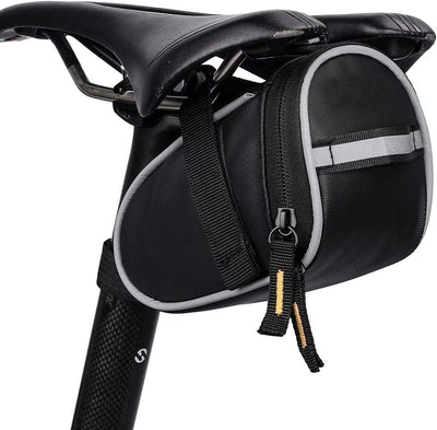 Saddle Bag, bicycle saddle bag, road bike saddle bag, bicycle saddle bags, Repair tool bags, for Bicycle, Scooter and Motorcycle Riding, Black