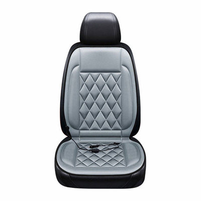 Car Seat Heating Pad, 2 Adjustable Heat Settings, Deluxe Car Seat Heating Pad, Car Seat Heating, for Regular Driving, Storage and Travel, 12V, Grey