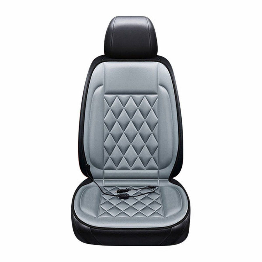 Car Seat Heating Pad, 2 Adjustable Heat Settings, Deluxe Car Seat Heating Pad, Car Seat Heating, for Regular Driving, Storage and Travel, 12V, Grey