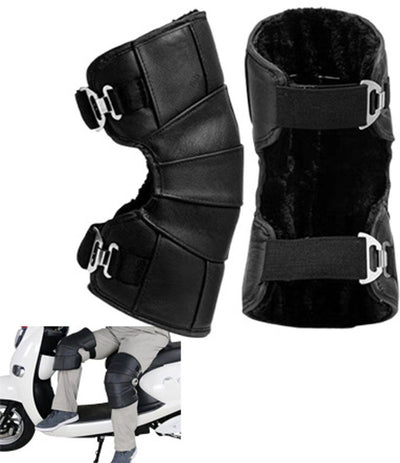 Knee Bandages Leg Sleeves, Winter Motorcycle Warm Leg Bandages, Warm Leg Bandages, Knee Bandages for Skiing and Motorcycling in Cold Weather, Black