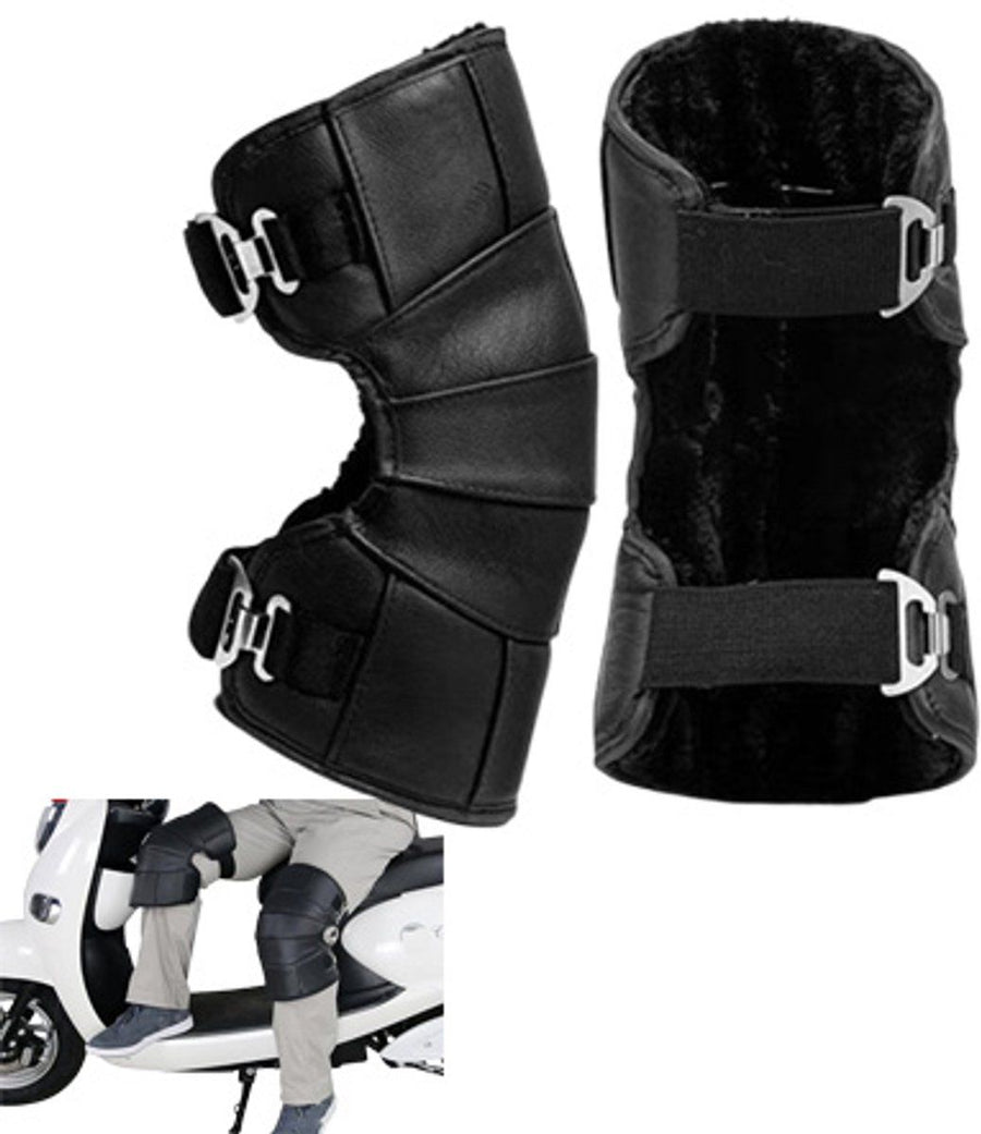 Knee Bandages Leg Sleeves, Winter Motorcycle Warm Leg Bandages, Warm Leg Bandages, Knee Bandages for Skiing and Motorcycling in Cold Weather, Black