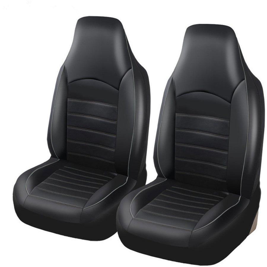 2 Pack, Universal Car Seat Covers, Waterproof Breathable Front Seat Protector Set for Cars, SUVs and Daily Driving, Black