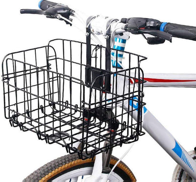 Bicycle Basket, Professional Front Bicycle Basket, Universal Handlebar Bicycle Basket, Small Bicycle Basket, Bicycle Crate, Black