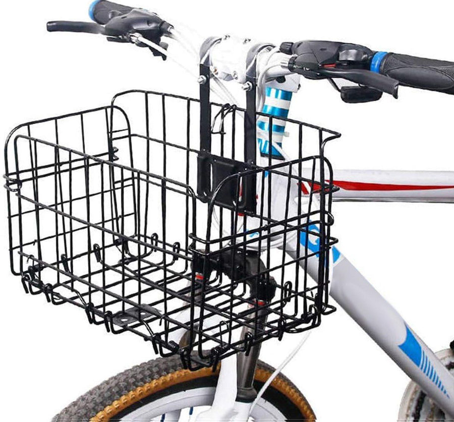 Bicycle Basket, Professional Front Bicycle Basket, Universal Handlebar Bicycle Basket, Small Bicycle Basket, Bicycle Crate, Black