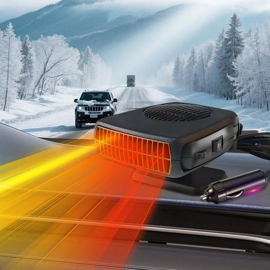 Car Heater, Portable Heating Fan, 360 Degree Rotation, for Daily Car Use, Travel and Interior Organization, 200W, 12V
