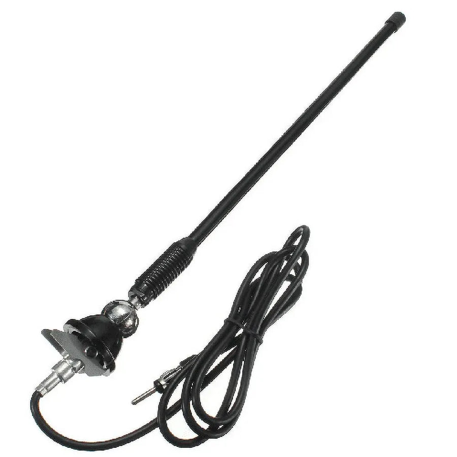Universal Car Radio AM/FM Amplified Antenna Aerial 16'' Mount Swivel Base, for Driving, Travel and Vehicle Use