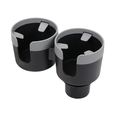 2-in-1 Car Cup Holder Expander with Adjustable Base, Universal Drink Holder Adapter for Bottles and Cups in Cars and SUVs