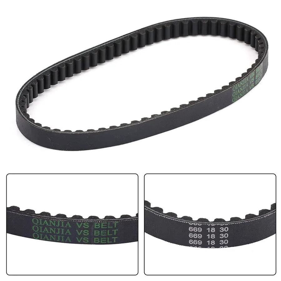 GY6 50cc Scooter Drive Belt, 669-18-30 High-Performance CVT Belt for Moped Go Kart ATV, Rubber Replacement Part