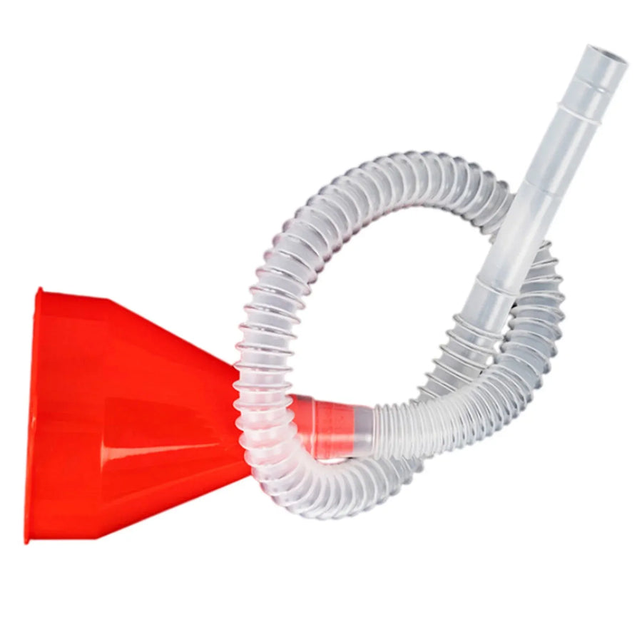 Long Tube Funnel for Water, Coolant, Transmission and Engine Oil, 24'' Flexible Hose Funnel for Automotive Fluid Filling