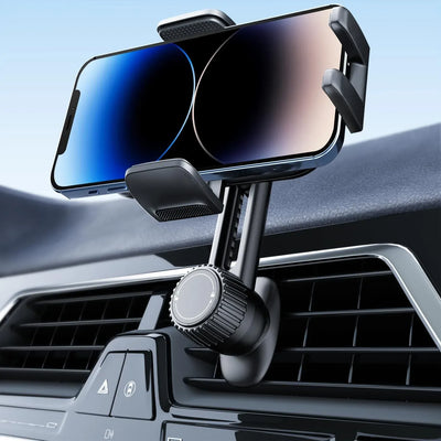 Phone Holder for Car Air Vent, Never Blocking Cell Phone Mount for iPhone 17 Pro Max and Samsung Android Smartphones with Thick Cases