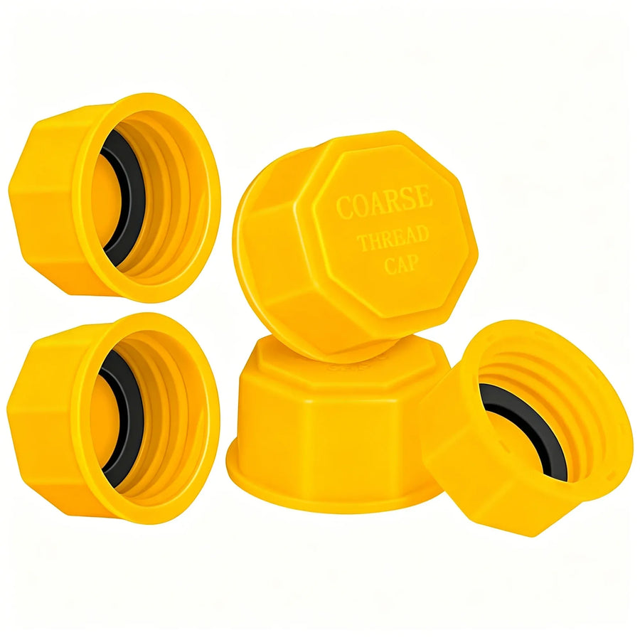 5 Pieces, Gas Can Cap, 5 Gallon Replacement Lids with Coarse Thread for Gasoline, Diesel and Fluids, Plastic Hdpe Gas Tank Lids