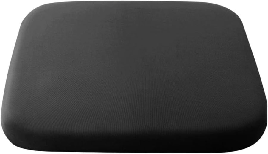 Crystal velvet seat cushion, ergonomic memory foam seat cushion, suitable for cars, comfortable and relieves tailbone pressure-black 40*40*4 cm