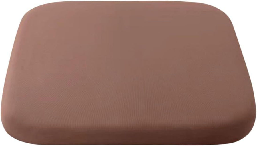 Crystal velvet seat cushion, ergonomic memory foam seat cushion, suitable for cars, comfortable and relieves tailbone pressure-brown 40*40*4 cm