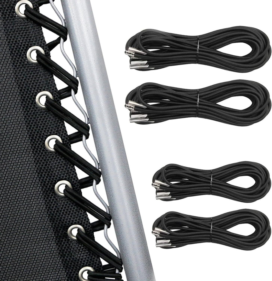 Zero Gravity Chair Replacement Cord Kit, Universal Repair Cords for Recliner Lounge Chairs, 4 Pcs, Black, Replacement Use