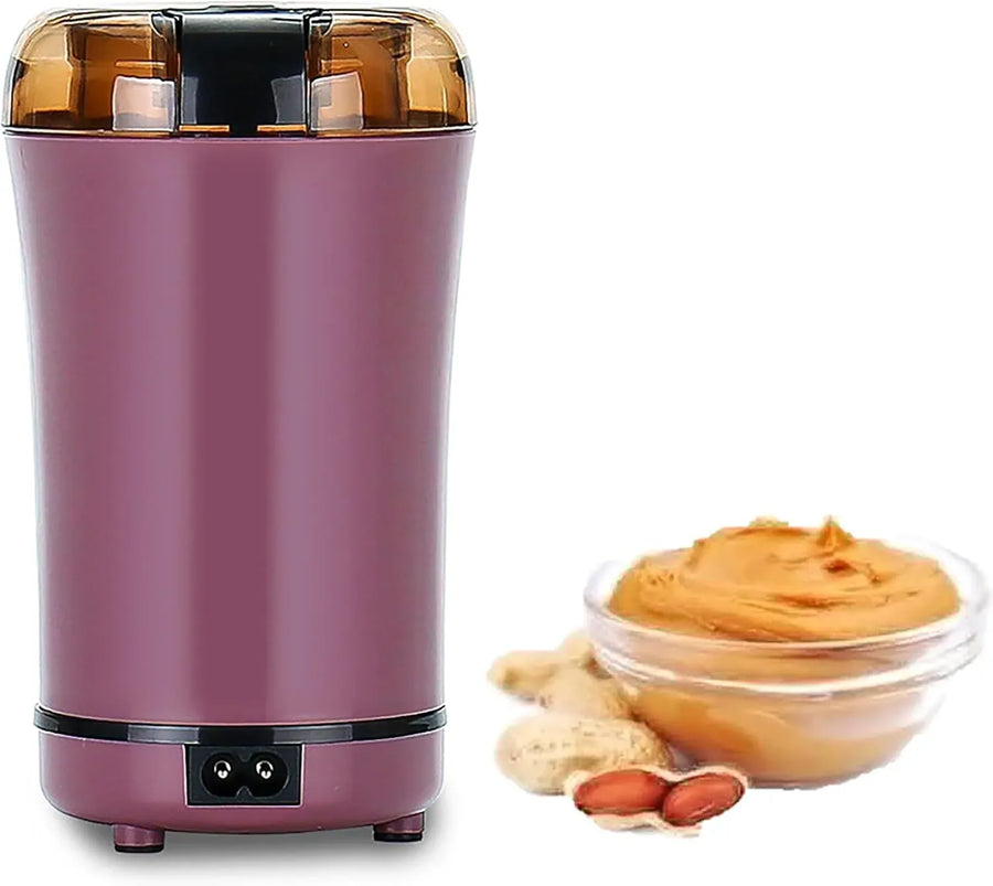 Mini Peanut Butter Machine Portable Nut Grinder with Transparent Cover 150W Motor for Home Kitchen, for Home Kitchen Bathroom and Indoor Use