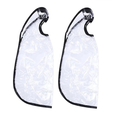 2 Pcs Hair Washing Funnel Apron, Upright Position Shampoo Cape for Home or Salon Use, Elderly Disabled Clients, Clear