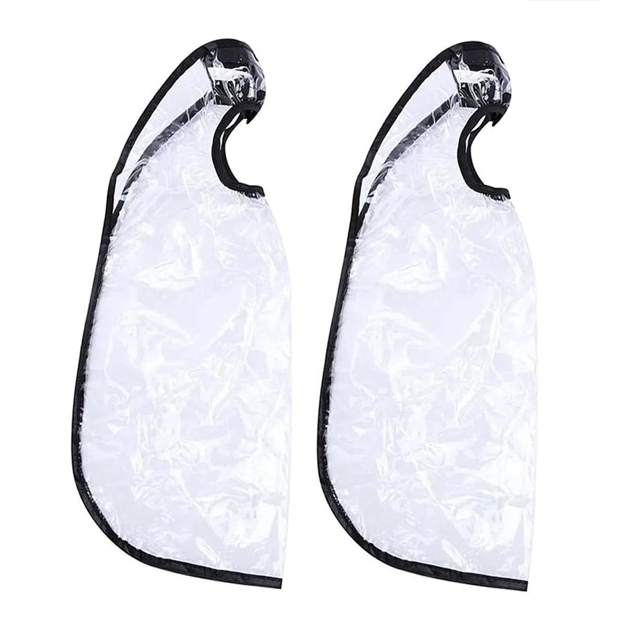 2 Pcs Hair Washing Funnel Apron, Upright Position Shampoo Cape for Home or Salon Use, Elderly Disabled Clients, Clear