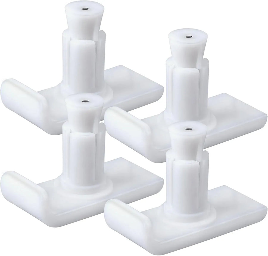 Universal Walker Ski Glides 4 Pack, Mobility Aid Accessory for Seniors, White, Practical Everyday Use, Durable Replacement Accessory