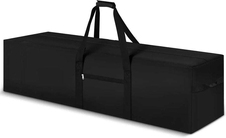 Extra Large Duffle Bag Heavy Duty Waterproof Tent Storage Carrying Case for Camping Travel Fishing Outdoor Moving, Black 65 x 16 x 16 Inch