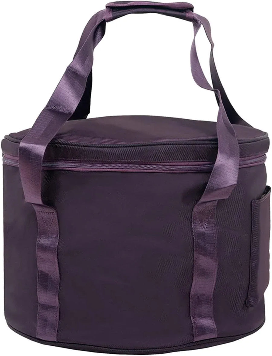 Singing Bowl Carry Bag with Handle, Thickened Padded Travel Case for Yoga Meditation Sound Bowl, Purple, 14 inches Size