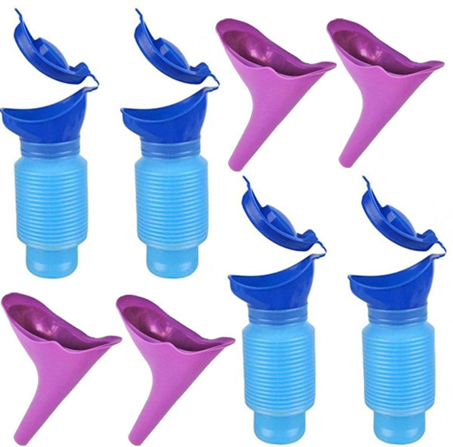 4 Sets, Reusable Emergency Toilet for Women and Men, Urine Bag, Urinal, Emergency Unisex Toilet Set, 750ML Urine Spout & Urine Bag