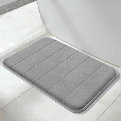 Bath Mat, Non-slip bath mat, Shower mat, Memory Foam Bath Mat, Super soft absorbent bath mat, 40 x 60 cm, Grey
