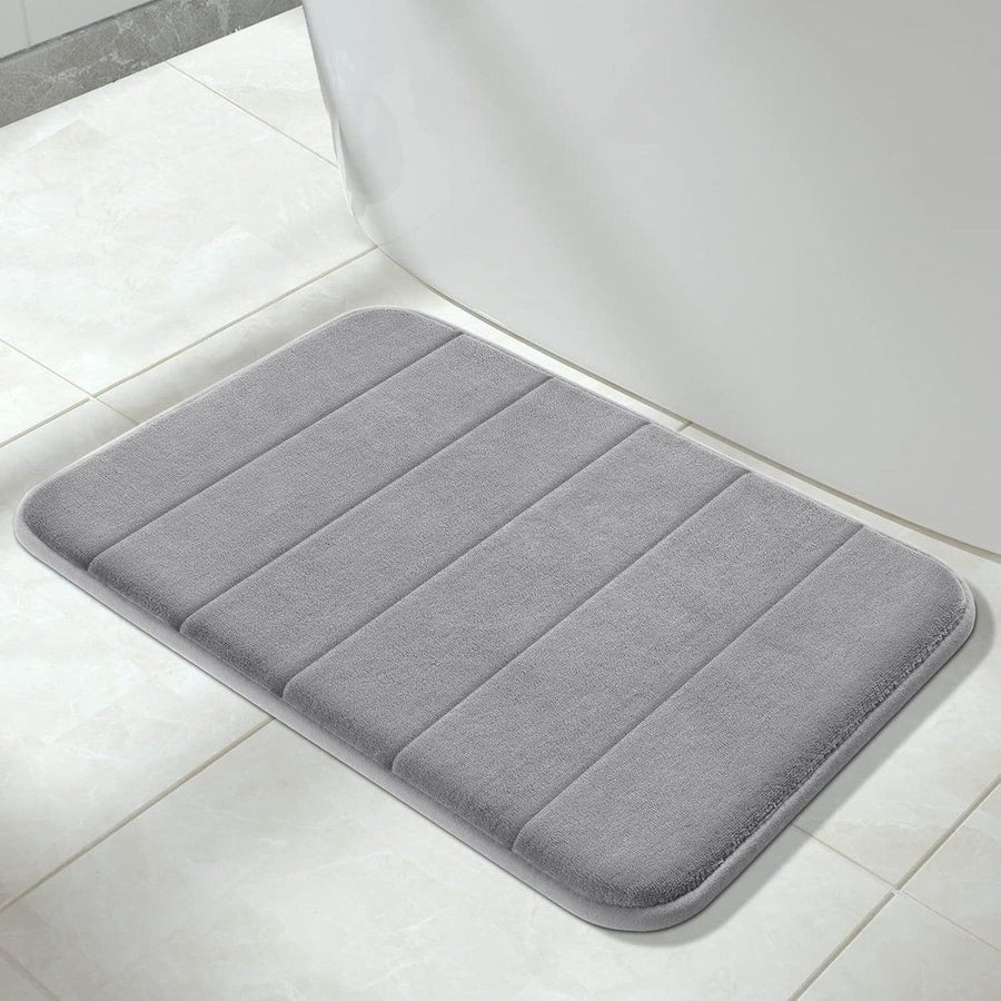 Bath Mat, Non-slip bath mat, Shower mat, Memory Foam Bath Mat, Super soft absorbent bath mat, 40 x 60 cm, Grey