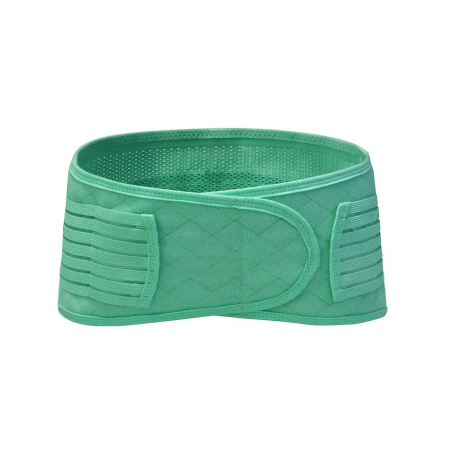 Women's Back Brace, Thin Lumbar Support Belt and Sacroiliac Hip Brace for Lower Back Pain and Daily Support, Size L, Green