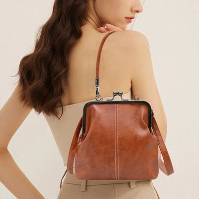 Crossbody Bags for Women Soft Leather Purses and Handbag Multi Pocket Shoulder Bag Spring Nostalgic Handbag Lightweight Women's Bag