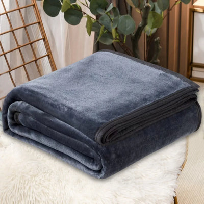 Flannel Throw Blanket for Couch and Bed, Soft Cozy All-Season Household Blanket for Bedroom and Living Room, 27.56 x 39.37 Inches