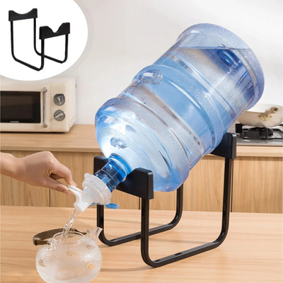 Water Jug Stand Purified Water Bucket Inverted Bracket Heavy-Duty Plastic Base for 5 Gallon Water Bottle Dispenser Stable Elevated Holder for Kitchen