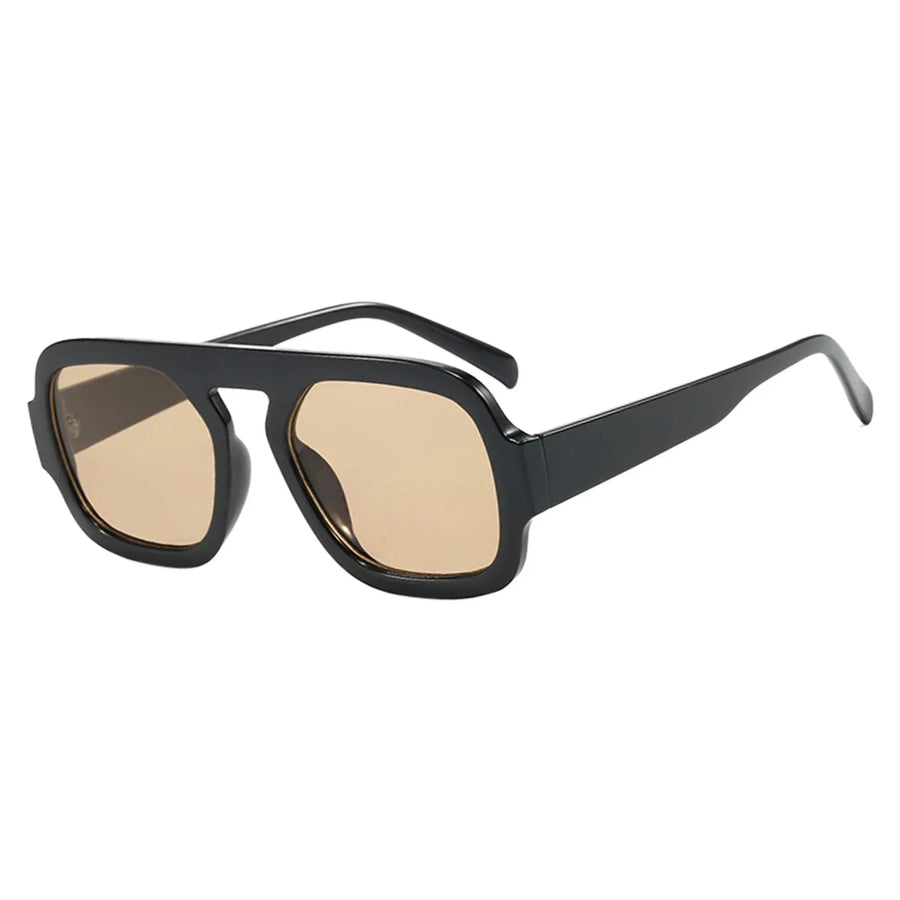 Round Retro Sunglasses, Large Frame Protective Eyewear for Women and Men, Fashion Outdoor Glasses for Driving and Travel, Gold
