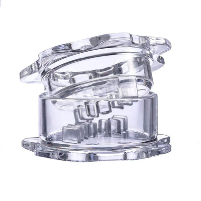 Garlic Twister 4th Gen, Garlic Mincer and Garlic Press in One, for Ginger, Herbs, Nuts and more, BPA-Free, Dishwasher Safe, 3, 5 Clove Capacity, Clear