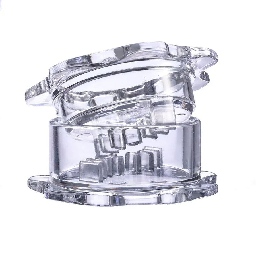 Garlic Twister 4th Gen, Garlic Mincer and Garlic Press in One, for Ginger, Herbs, Nuts and more, BPA-Free, Dishwasher Safe, 3, 5 Clove Capacity, Clear