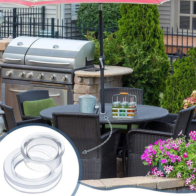 2 Set, 2 Inch Silicon Patio Table Umbrella Hole Ring for Standard Table Hole, Outdoor Patio Umbrella Plug for Patio Table